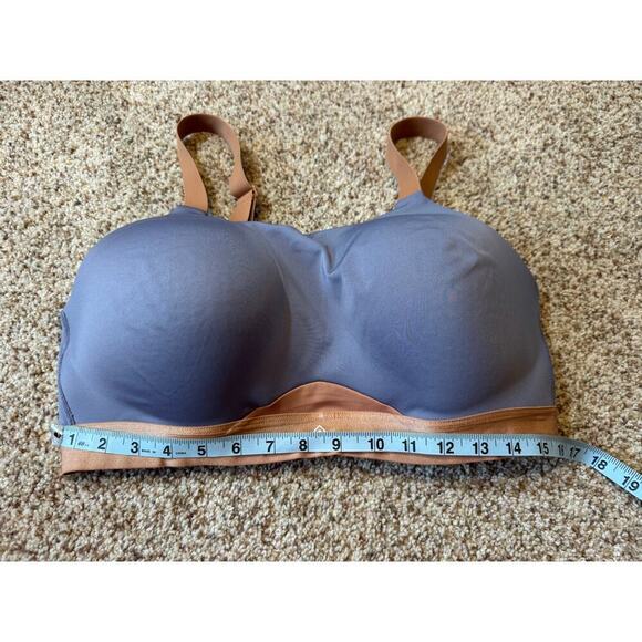 THIRDLOVE Adjustable Sports Bra size 38F, Blue & Tan - Picture 3 of 5